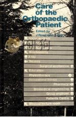 care of the orthopaedic patient Edited by PDF电子版封面 063200861X