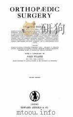ORTHOP AEDIC SURGERY SECOND EDITION PDF电子版封面 WALTER MERCER