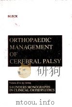 Orthopaedic Management of Cerebral Palsy PDF电子版封面 0721617301