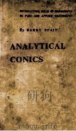 ANALYTICAL CONICS VOLUME 3 1957 PDF电子版封面 BARRY SPAIN