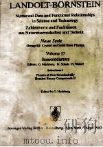 LANDOLT-BORNSTEIN BAND 17 HALBLEITER（1983 PDF版）