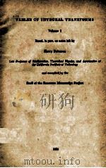 TABLES OF INTEGRAL TRANSFORMS VOLUME I（1954 PDF版）