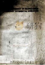 SPECTRAL THEORY OF SECOND-ORDER ORDINARY DIFFERENTIAL OPERATORS 1964 PDF电子版封面 K. JORGENS