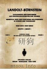 LANDOLT-BORNSTEIN GROUPPE I: KERNPHYSIK UND KERNTECHNIK BAND 4 NUMERISCHE TABELLEN FUR BETA-ZERFALL（1969 PDF版）