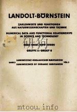 LANDOLT-BORNSTEIN GROUPPE II:ATOM-UND MOLEKULARPHYSIK BAND 3 LUMINESZENZ ORGANISCHER SUBSTANZEN（1967 PDF版）