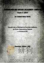 CHOMOLOGIE DES ESPACES LOCALEMENTA COMPACTS（1957 PDF版）