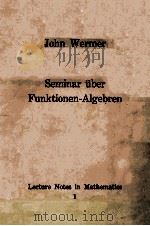 LECTURE NOTES IN MATHEMATICS SEMINAR UBER FUNKTIONEN-ALGEBREN（1964 PDF版）