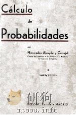 CALCULO DE PROBABILIDADES CUARTA EDICION（1942 PDF版）