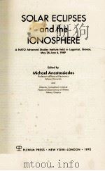 SOLAR ECLIPSES AND THE IONOSPHERE（1970 PDF版）