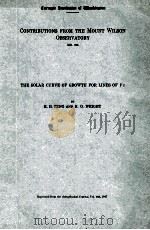 THE SOLAR CURVE OF GROWTH FOR LINES OF VI（1947 PDF版）