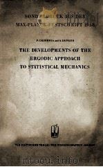 THE DEVELOPMENTS OF THE ERGODIC APPROACH TO STATISTICAL MECHANICS（1959 PDF版）