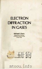 ELECTRON DIFFRACTION IN GASES（1971 PDF版）