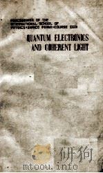 PROCEEDINGS OF THE INTERNATIONAL SCHOOL OF PHYSICS“ENRRICO FERMI” COURSE XXXI QUANTUM ELECTRONICS AN（1964 PDF版）