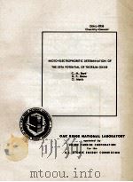 MICRO-ELECTROPHORETIC DETERMINATION OF THE ZETA POTENTIAL OF THORIUM OXIDE（ PDF版）