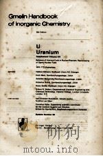GMELIN HANDBOOK OF INORGANIC CHEMISTRY 8TH EDITION U URANIUM SUPPLEMENT VOLUME A 4 SYSTEM NUBER 55（1982 PDF版）
