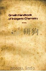 GMELIN HANDBOOK OF INORGANIC CHEMISTRY 8TH EDITION F PERFLUOROHALOGENOORGANO COMPOUNDS OF MAIN GROUP 1984 PDF电子版封面