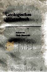 GEOLOGISCHES WORTERBUCH 1972 PDF电子版封面