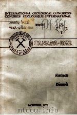 INTERNATIONAL GEOLOGICAL CONGRESS  CONGRES GEOLOGIQUE INTERNATIONAL TWENTY-FOURTH VINGT-QUATRIEME SE（1972 PDF版）