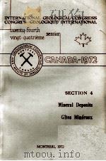 INTERNATIONAL GEOLOGICAL CONGRESS  CONGRES GEOLOGIQUE INTERNATIONAL TWENTY-FOURTH VINGT-QUATRIEME SE（1972 PDF版）