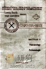 INTERNATIONAL GEOLOGICAL CONGRESS  CONGRES GEOLOGIQUE INTERNATIONAL TWENTY-FOURTH VINGT-QUATRIEME SE（1972 PDF版）