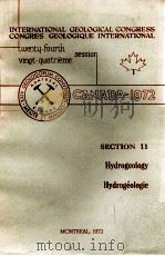 INTERNATIONAL GEOLOGICAL CONGRESS  CONGRES GEOLOGIQUE INTERNATIONAL TWENTY-FOURTH VINGT-QUATRIEME SE（1972 PDF版）