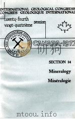INTERNATIONAL GEOLOGICAL CONGRESS  CONGRES GEOLOGIQUE INTERNATIONAL TWENTY-FOURTH VINGT-QUATRIEME SE（1972 PDF版）
