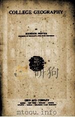 COLLEGE GEOGRAPHY（1926 PDF版）