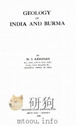GEOLOGY OF INDIA AND BURMA（1956 PDF版）
