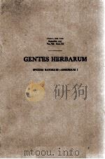 GENTES HERBARUM 1947 PDF电子版封面 JOHN EINSET AND L. H. BAILEY