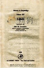 METHODS IN ENZYMOLOGY VOLUME XIV LIPIDS（1969 PDF版）
