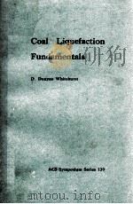 COAL LIQUEFCTION FUNDAMENTALS PDF电子版封面