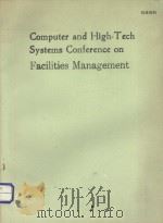 COMPUTER AND HIGH-TECH SYSTEMS COMGERENCE ON FACILITIES MANAGEMENT（ PDF版）