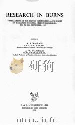 RESEARCH IN BURNS  1966（ PDF版）