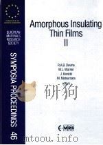 AMORPHOUS INSULATING THIN FILMS Ⅱ（ PDF版）