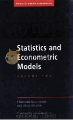 STATISTICS AND ECONMETRIC MODELS VOLUME TWO PDF电子版封面 0521471621