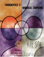FNUDAMENTALS OF NUMERICAL COMPUTING PDF电子版封面 0471163635