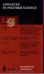 147 ADVANCES IN POLYMER SCIENCE PDF电子版封面 354065576x