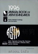 1996 ANNUALBOOK OF ASTMSTANDARDS VOLUME06.03 PDF电子版封面
