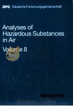 ANALYSES OF HAZARDOUS SUBSTANCES IN AIR VOLUME 8（ PDF版）