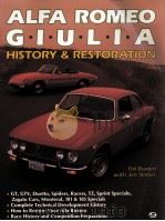 ALFA ROMEO G·I·U·L·I·AHISTORY & RESTORATION PDF电子版封面 0879385294