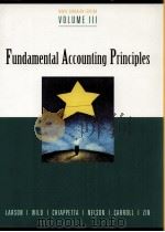 FUNDAMENTAL ACCOUNTING PRINCIPLES VOLUME 3 PDF电子版封面 0075604795