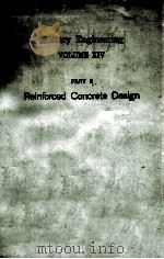 MILITARY ENGINEERING VOLUME XIV PART II REINFORCED CONCRETE DESIGN 1964 PDF电子版封面