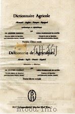 WORTERBUCH DER LANDWIRTSCHAFT THIRD REVISED EDITION（ PDF版）