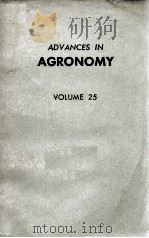 ADVANCES IN AGRONOMY VOLUME 25（1973 PDF版）