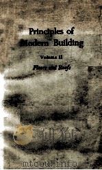 PRINCIPLES OF MODERN BUIDING VOLUME II FLOORS AND ROOFS 1963 PDF电子版封面