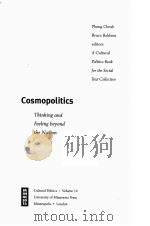 COSMOPOLITICS:THINKING AND FELELING BEYOND THE NATION（1998 PDF版）