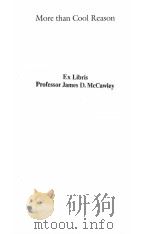 MORE THAN COOL REASON: A FIEDLD GUIDE TO POETIC METAPHOR（1989 PDF版）