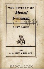 THE HISTORY OF MUSICAL INSTRUMENTS（1942 PDF版）