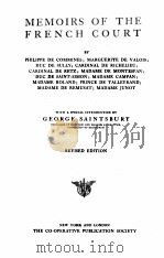 MEMOIRS OF THE FRENCH COURT REVISED EDITION（1901 PDF版）