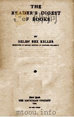 THE READER'S DIGEST OF BOOKS（1924 PDF版）